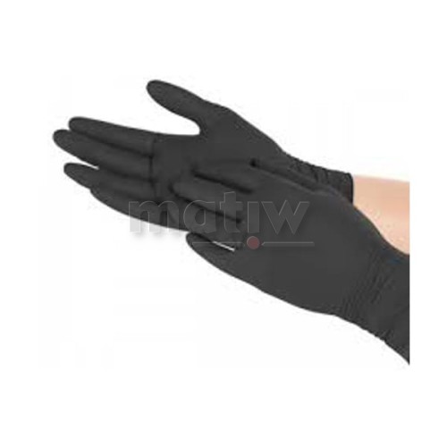 RĘKAWICE JEDNORAZOWE NITRYL BLACK DOVE CZARNE M-5932