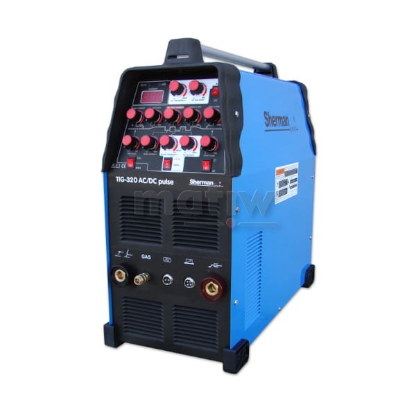 SPAWARKA SHERMAN TIG 320 AC/DC PULSE Z CHŁODNICA WS-7,5LT WÓZEK  TIG