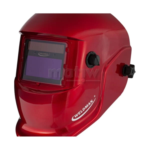PRZYŁBICA SPAWALNICZA WELDMAN AUTOMATYCZNA TRUE COLOR FALCON RED