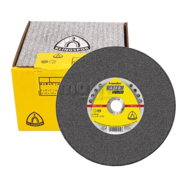 TARCZA DO CIĘCIA KLINGSPOR A24R SUPRA 115x2,5x22,23 WYPUKŁA 25szt