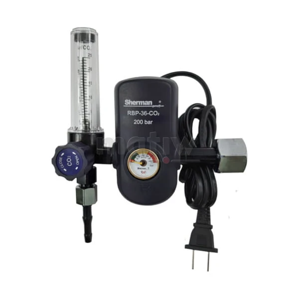 REDUKTOR CO2 MINI Z ROTAMETREM I PODGRZEWACZEM 36V