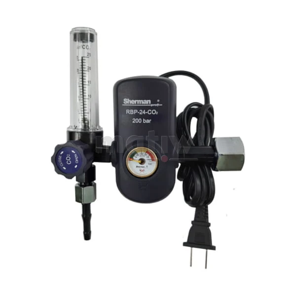 REDUKTOR CO2 MINI Z ROTAMETREM I PODGRZEWACZEM 24V