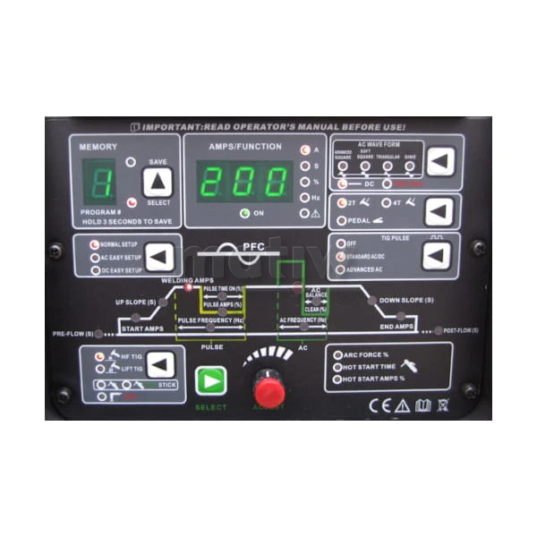 SPAWARKA INWERTOROWA JET TIG III AC/DC 200 3w1 IGBT PFC PLASMA WELDER FANTASY + UCHWYT TIG PARKER