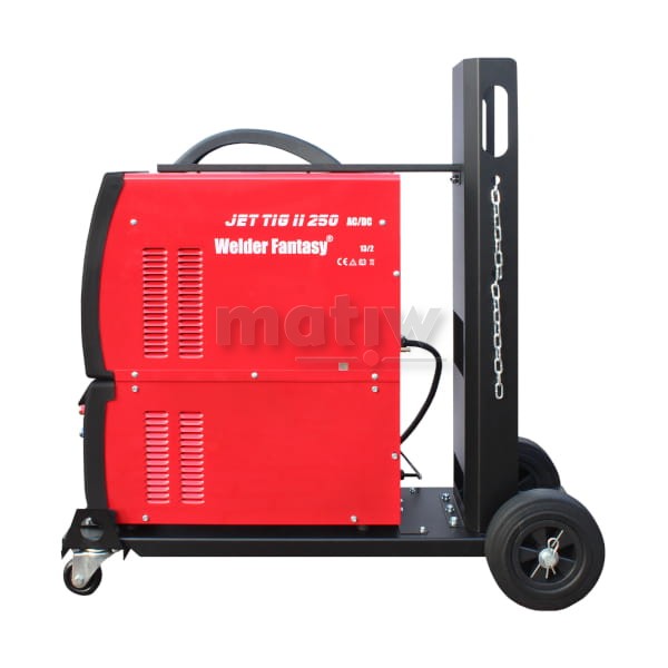 SPAWARKA INWERTOROWA JET TIG II TOWER AC/DC 250A IGBT PFC WELDER FANTASY + CHŁODNICA + WÓZEK + UCHWYT PARKER SGT18 4m