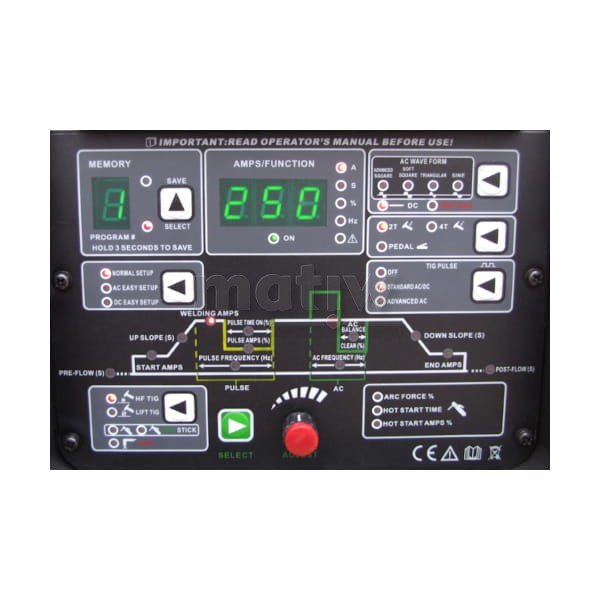 SPAWARKA INWERTOROWA JET TIG III AC/DC 250 3w1 IGBT PFC PLASMA WELDER FANTASY