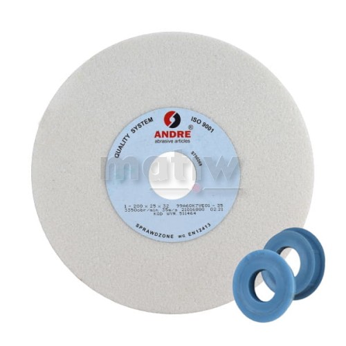 ŚCIERNICA PŁASKA KAMIEŃ ANDRE 60x20x20/10 99A 60 + REDUKCJA