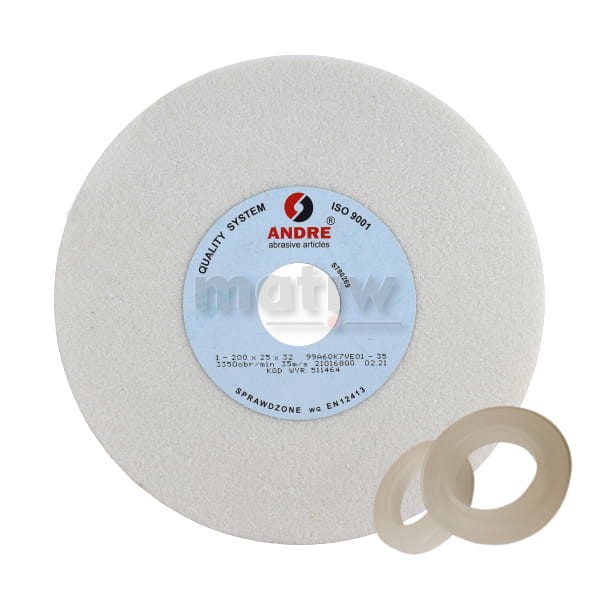 ŚCIERNICA PŁASKA KAMIEŃ ANDRE 250x40x51/32 99A 60 + REDUKCJA