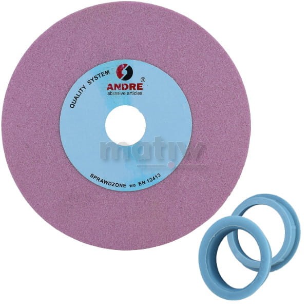 ŚCIERNICA PŁASKA KAMIEŃ ANDRE 125x16x20/16 CrA 60 + REDUKCJA