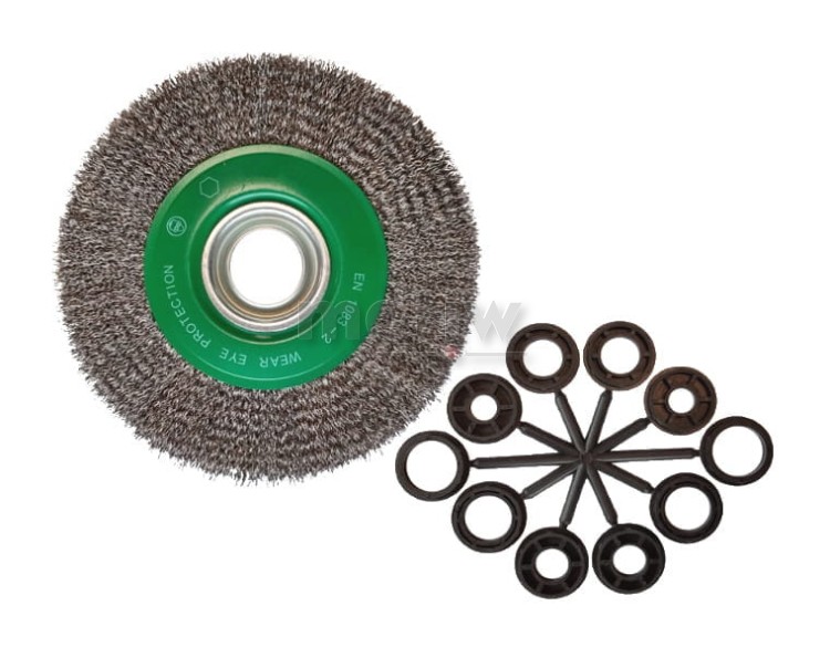 SZCZOTKA DRUCIANA TARCZOWA INOX OSBORN 250x20x32 DRUT 0,2