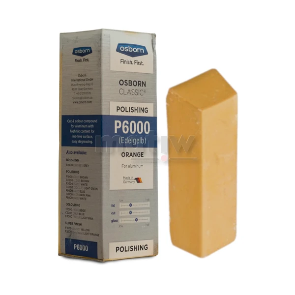 PASTA POLERSKA OSBORN WYCINAJĄCA NABŁYSZCZAJĄCA POMARAŃCZOWA P6000 1kg