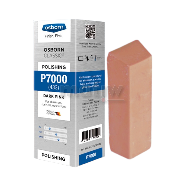 PASTA POLERSKA OSBORN WYCINAJĄCA NABŁYSZCZAJĄCA CIEMNO RÓŻOWA P7000 1kg