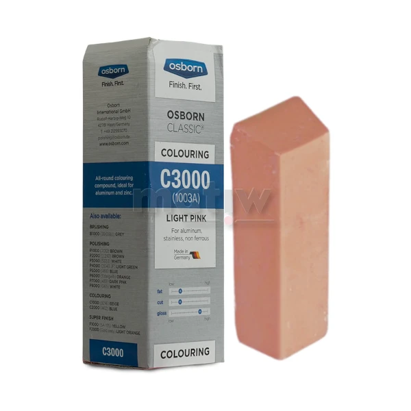PASTA POLERSKA KOŃCOWA C3000 OSBORN JASNO RÓŻOWA 1kg