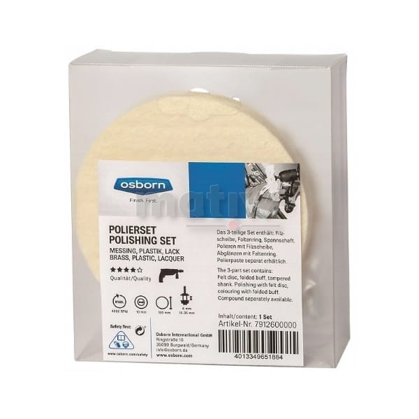 ZESTAW POLERSKI KOŃCOWY OSBORN FILC + BAWEŁNA + UCHWYT