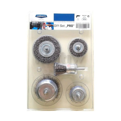 ZESTAW 5 SZCZOTEK STALOWYCH TRZPIENIOWYCH OSBORN