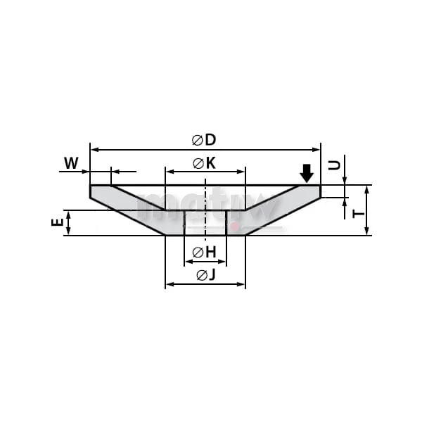 ŚCIERNICA TALERZOWA ANDRE 175/90x18/3,2x32/22 80 +REDUKCJA