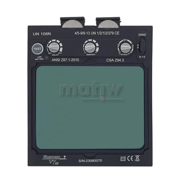 PRZYŁBICA SPAWALNICZA AUTOMAT SHERMAN V7a CZARNA