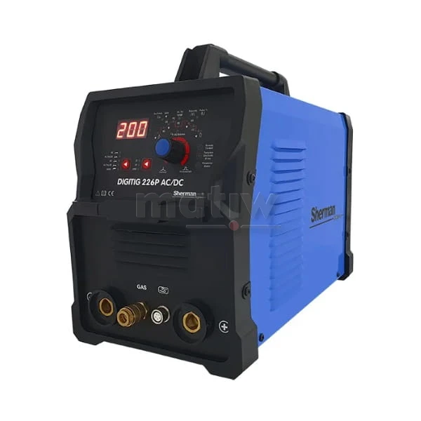 SPAWARKA INWERTOROWA TIG MMA ALUMINIUM SHERMAN DIGITIG 226P AC/DC