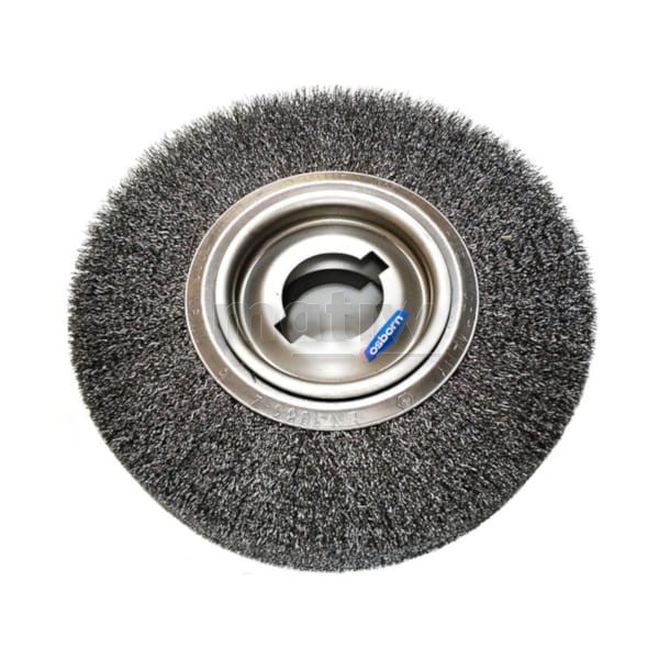 SZCZOTKA DRUCIANA TARCZOWA STALOWA FALISTA 250x55x50,8