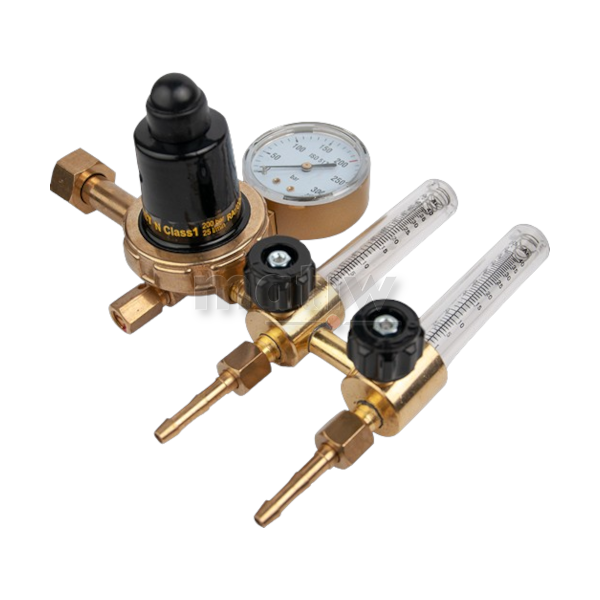 REDUKTOR ARGON CO2 Z 2 ROTAMETRAMI DONMET