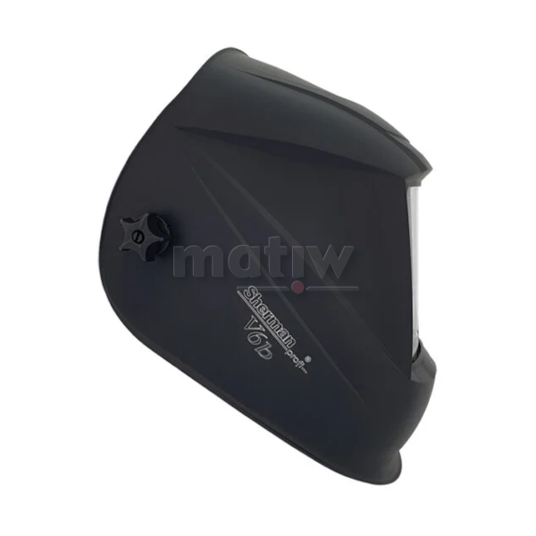 ZESTAW: PRZYŁBICA SPAWALNICZA AUTOMAT SHERMAN V6bCZARNA + OPASKA PRZECIWPOTNA WELDAS 20-3100V + SZYBKI