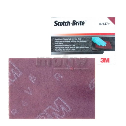 ARKUSZ Z WŁÓKNINY 3M SCOTCH BRITE 7447+ A VERY FINE 158x224mm 20szt