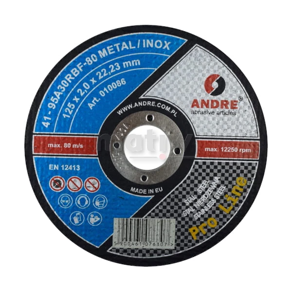 TARCZA DO CIĘCIA ANDRE M INOX 41 125X2,0 25szt