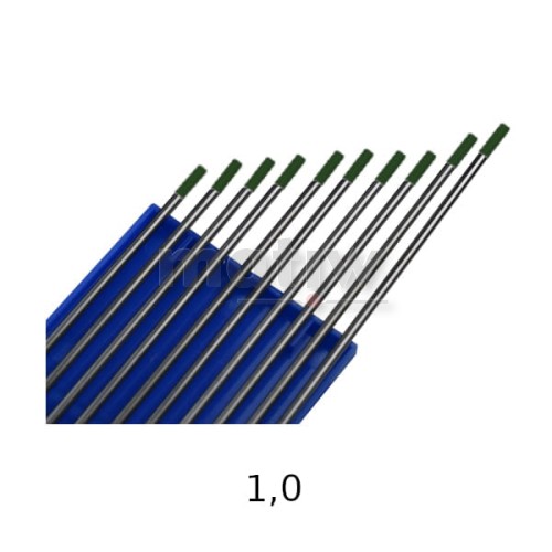 ELEKTRODA WOLFRAMOWA TIG ZIELONA WP 1,0x175 10szt