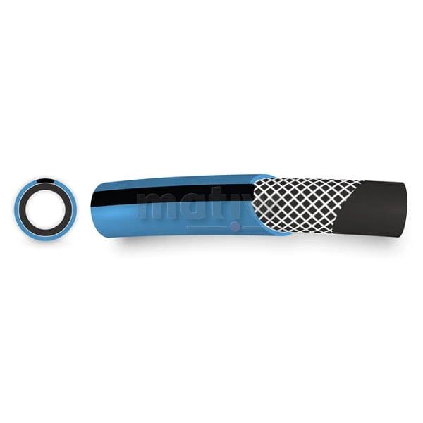 WĄŻ DO SPRĘŻONEGO POWIETRZA ZBROJONY NIEBIESKI FI 12,5mm 25m