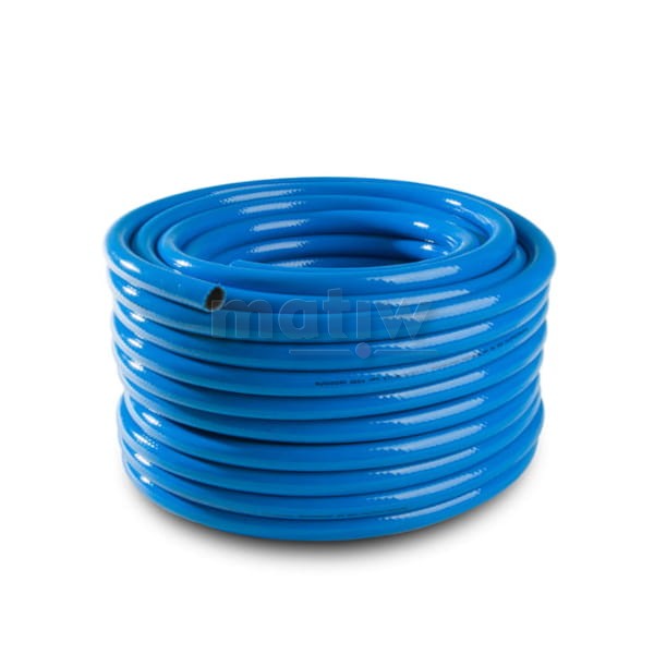 WĄŻ DO SPRĘŻONEGO POWIETRZA ZBROJONY NIEBIESKI FI 6mm 25m