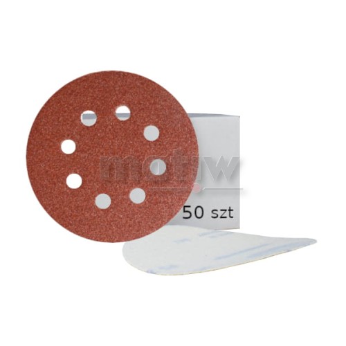 KRĄŻEK PAPIER ŚCIERNY NA RZEP 125mm KLINGSPOR PS18 GLS5 ELEKTROKORUND P240 50szt. OPAKOWANIE ZASTĘPCZE