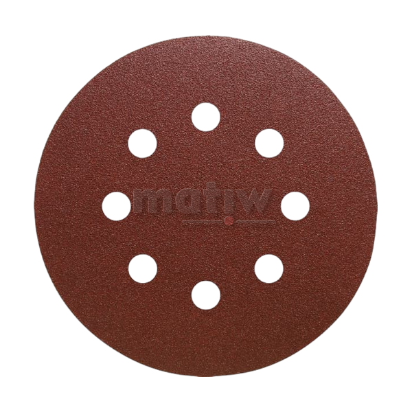 KRĄŻEK PAPIER ŚCIERNY NA RZEP 125mm  KLINGSPOR PS22K GLS5 ELEKTROKORUND P 40 50szt.