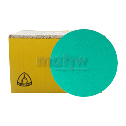 KRĄŻEK PAPIER ŚCIERNY NA RZEP 125mm KLINGSPOR FP77K GLS0 P320 100szt.