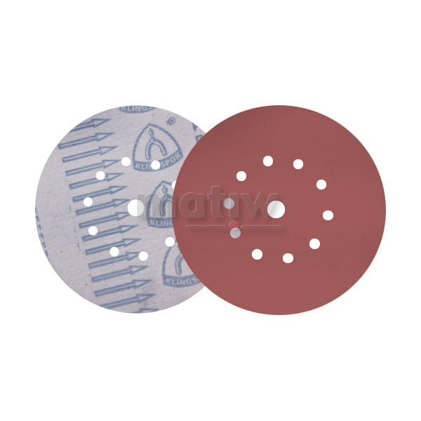 KRĄŻEK PAPIER ŚCIERNY NA RZEP 225mm KLINGSPOR PS18 10+1H ELEKTROKORUND P 40 50szt.