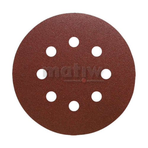 KRĄŻEK PAPIER ŚCIERNY NA RZEP 125mm KLINGSPOR PL28CK GLS5 P120 50szt.