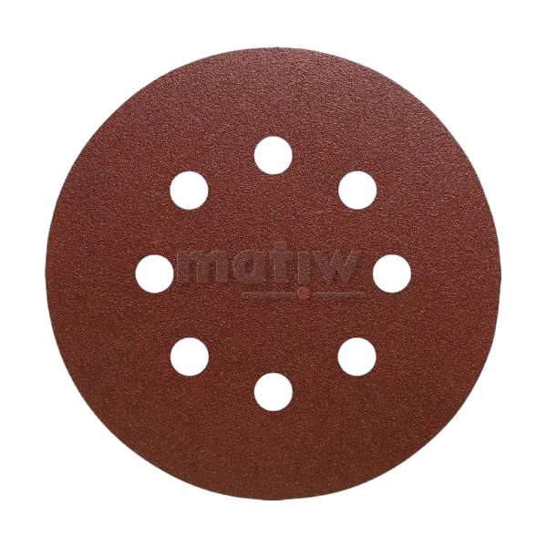 KRĄŻEK PAPIER ŚCIERNY NA RZEP 125mm KLINGSPOR PL28CK GLS5 P220 50szt.