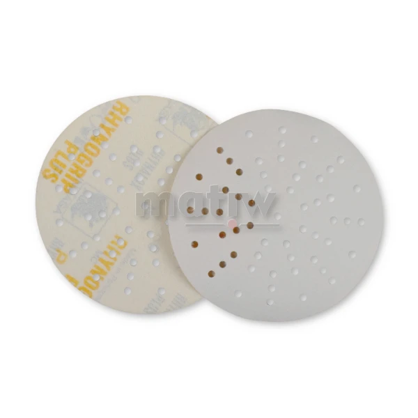 KRĄŻEK PAPIER ŚCIERNY NA RZEP 150mm 21/57H INDASA PLUS LINE P 320 50szt.