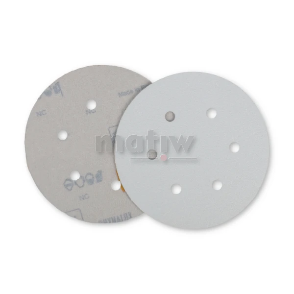 KRĄŻEK PAPIER ŚCIERNY NA RZEP 150mm 6H INDASA PLUS LINE P 150 50szt.