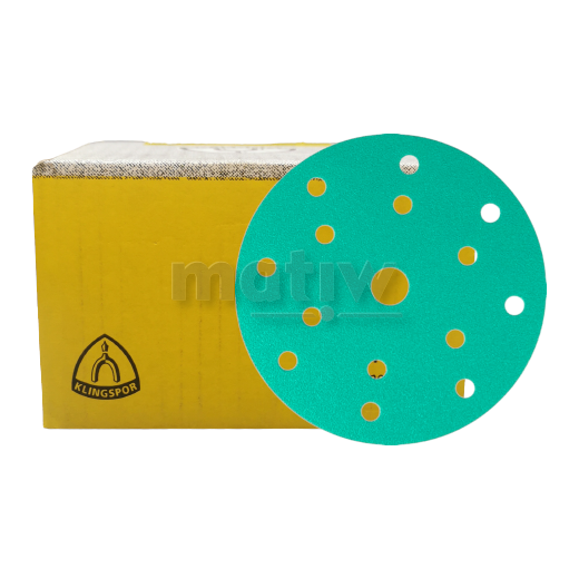 KRĄŻEK PAPIER ŚCIERNY NA RZEP 150mm KLINGSPOR FP77K GLS47 P 240 100szt.