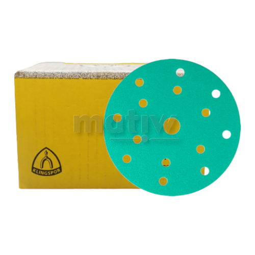 KRĄŻEK PAPIER ŚCIERNY NA RZEP 150mm KLINGSPOR FP77K GLS47 P 800 100szt.