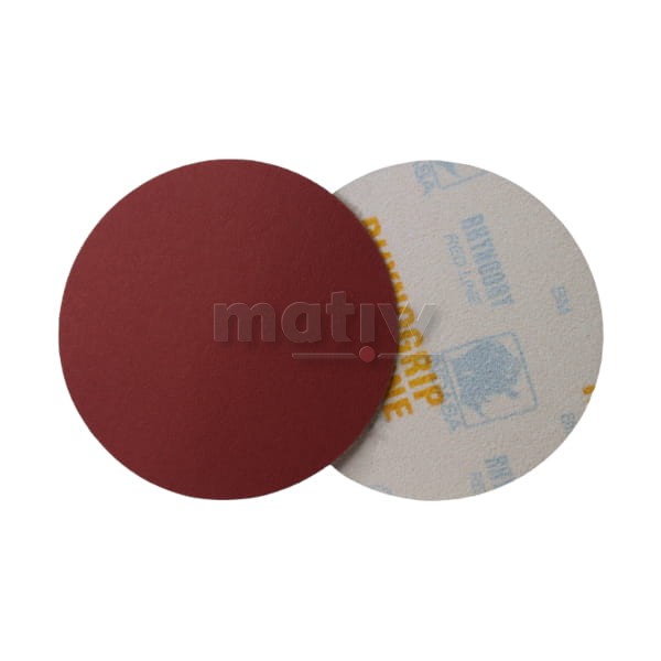 KRĄŻEK PAPIER ŚCIERNY NA RZEP 150mm INDASA RED LINE P 500 50szt.