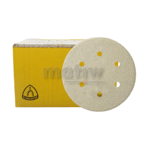KRĄŻEK PAPIER ŚCIERNY NA RZEP 150mm KLINGSPOR PS33BK GLS3 P400 100szt.