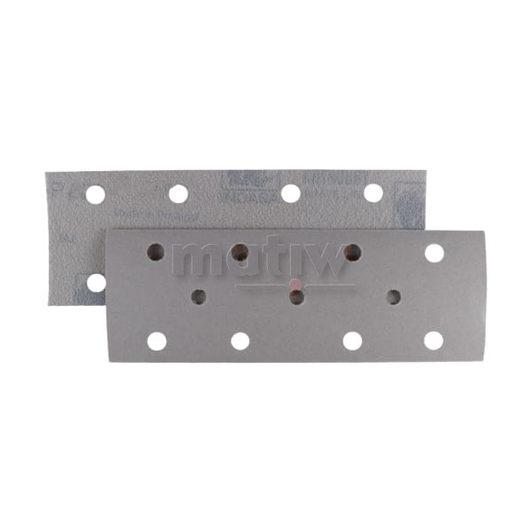 ARKUSZ PAPIER ŚCIERNY INDASA RHYNOGRIP WHITE LINE MOCOWANY NA RZEP 70x198mm 11H   P80 50szt