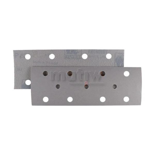 ARKUSZ PAPIER ŚCIERNY INDASA RHYNOGRIP WHITE LINE MOCOWANY NA RZEP 70x198mm 11H  P180 50szt