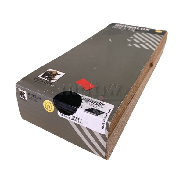 ARKUSZ PAPIER ŚCIERNY INDASA RHYNODRY WHITE LINE 115x280mm P 80 50szt