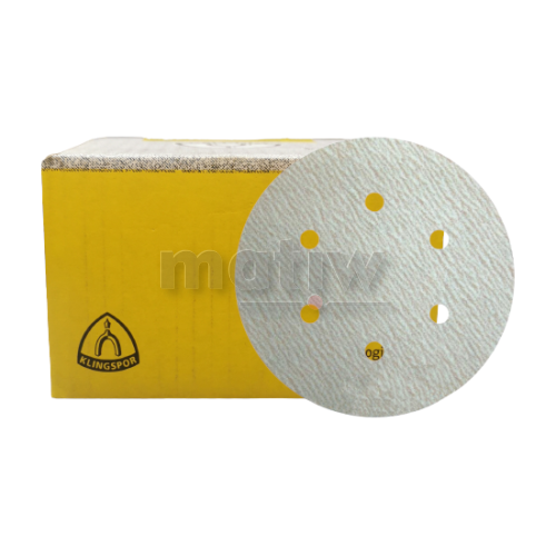 KRĄŻEK PAPIER ŚCIERNY NA RZEP 150mm KLINGSPOR PS73BWK GLS3 P400 100szt.
