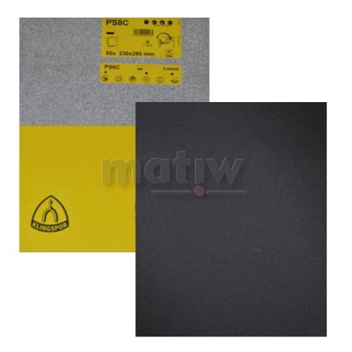 ARKUSZ PAPIER ŚCIERNY KLINGSPOR 230x280mm PS8C P150 50szt