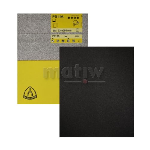 ARKUSZ PAPIER ŚCIERNY KLINGSPOR 230x280mm PS11A P240 50szt