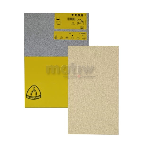 ARKUSZ PAPIER ŚCIERNY KLINGSPOR 70x125mm PS33BK P320 100szt