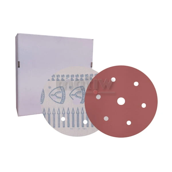 KRĄŻEK PAPIER ŚCIERNY NA RZEP 225mm PS18E 6+1H P180 50 szt.