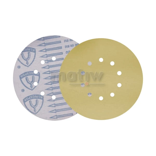 KRĄŻEK PAPIER ŚCIERNY NA RZEP 225mm KLINGSPOR PS33 10H P240 50szt.